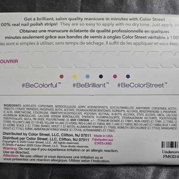 Color Street Glitter Nail Polish Strips - Undercover - Picture 2 of 2